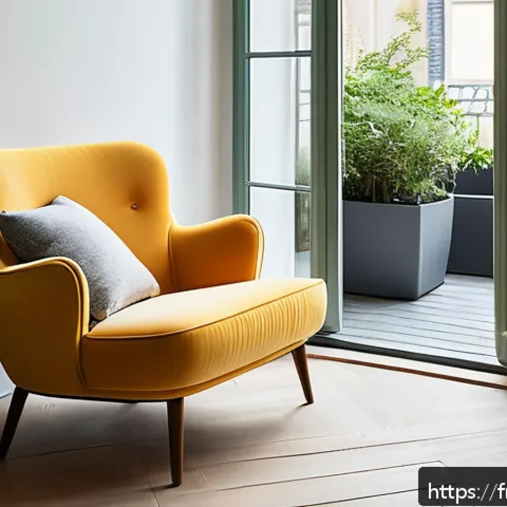ASMR과 심리적 안전감의 관계 - A serene, cozy corner designed for ASMR relaxation in a modern French apartment: a plush armchair wi...